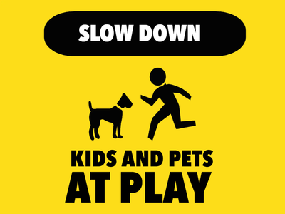 Custom Outdoor Yard Signs Multiple Sizes Slow Down