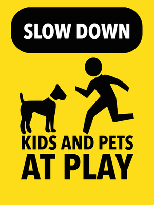 Custom Outdoor Yard Signs Multiple Sizes Slow Down
