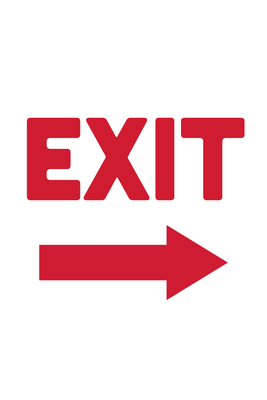 Custom Outdoor Yard Signs Multiple Sizes Exit Way