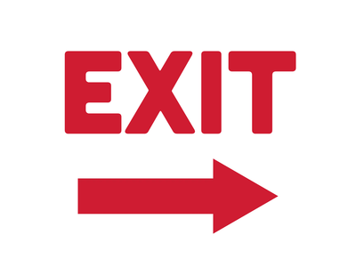 Custom Outdoor Yard Signs Multiple Sizes Exit Way