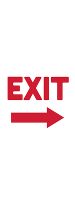 Custom Outdoor Yard Signs Multiple Sizes Exit Way