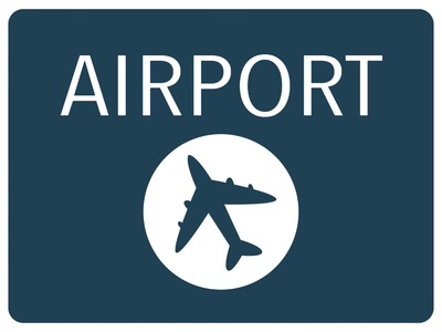 Custom Outdoor Yard Signs Multiple Sizes Airport Way