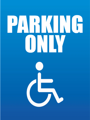 Custom Outdoor Yard Signs Multiple Sizes Parking Only