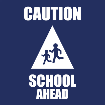 Custom Outdoor Yard Signs Multiple Sizes Caution School Ahead