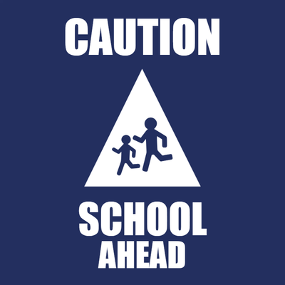 Custom Outdoor Yard Signs Multiple Sizes Caution School Ahead