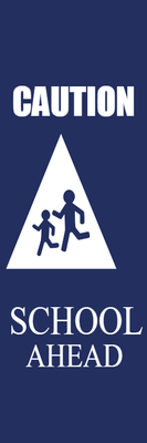 Custom Outdoor Yard Signs Multiple Sizes Caution School Ahead