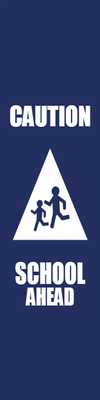 Custom Outdoor Yard Signs Multiple Sizes Caution School Ahead