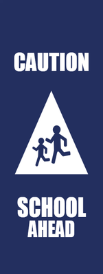 Custom Outdoor Yard Signs Multiple Sizes Caution School Ahead