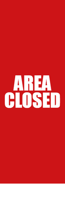 Custom Outdoor Yard Signs Multiple Sizes Area Closed