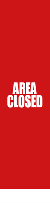 Custom Outdoor Yard Signs Multiple Sizes Area Closed