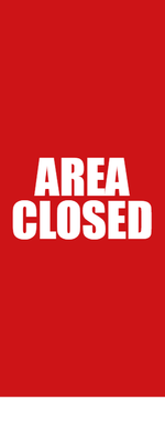 Custom Outdoor Yard Signs Multiple Sizes Area Closed