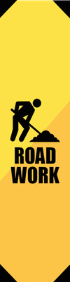 Custom Outdoor Yard Signs Multiple Sizes Road Work