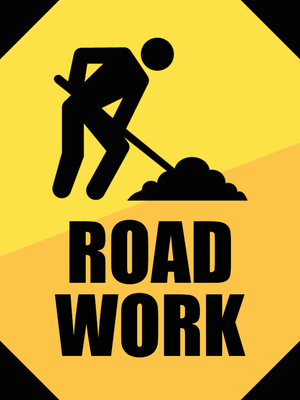 Custom Outdoor Yard Signs Multiple Sizes Road Work