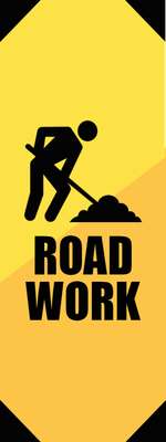 Custom Outdoor Yard Signs Multiple Sizes Road Work