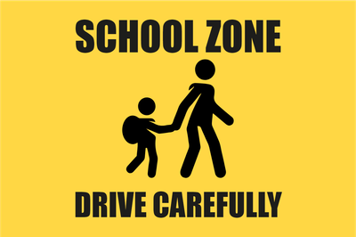 Custom Outdoor Yard Signs Multiple Sizes School Zone