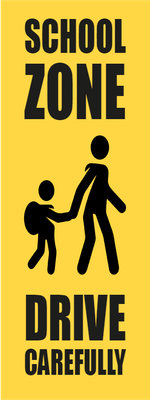 Custom Outdoor Yard Signs Multiple Sizes School Zone