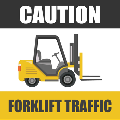 Custom Outdoor Yard Signs Multiple Sizes Caution Forklift