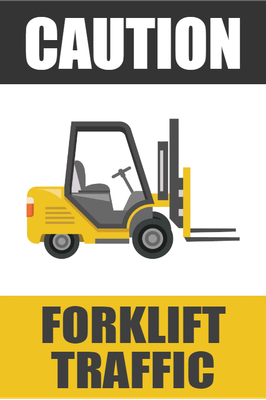 Custom Outdoor Yard Signs Multiple Sizes Caution Forklift