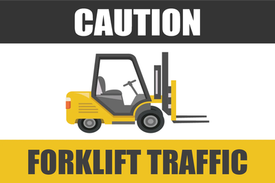 Custom Outdoor Yard Signs Multiple Sizes Caution Forklift