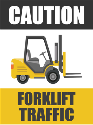 Custom Outdoor Yard Signs Multiple Sizes Caution Forklift