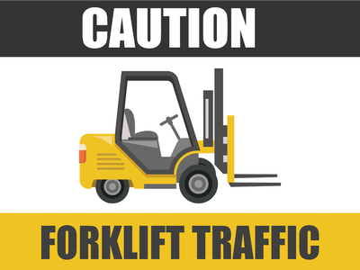 Custom Outdoor Yard Signs Multiple Sizes Caution Forklift