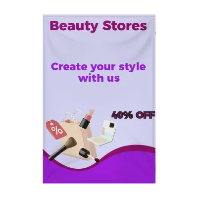 Custom Vinyl Banners Multiple Sizes Beauty Stores