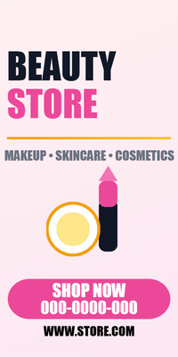 Custom Vinyl Banners Multiple Sizes Beauty Products