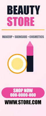 Custom Vinyl Banners Multiple Sizes Beauty Products