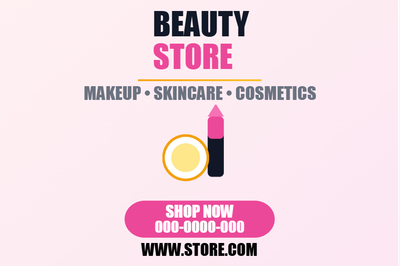 Custom Vinyl Banners Multiple Sizes Beauty Products