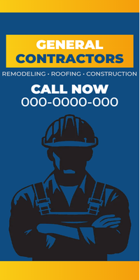 Custom Vinyl Banners Multiple Sizes Contractor Banners