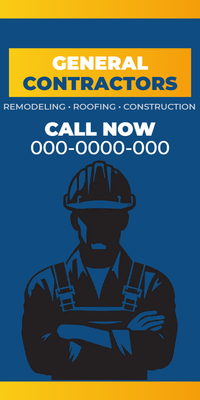 Custom Vinyl Banners Multiple Sizes Contractor Banners