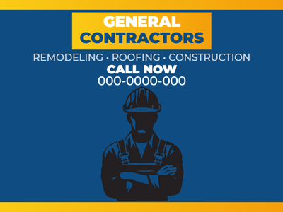 Custom Vinyl Banners Multiple Sizes Contractor Banners