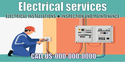 Custom Vinyl Banners Multiple Sizes Electrical Services