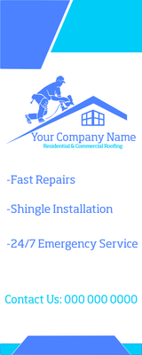 Custom Vinyl Banners Multiple Sizes Roofing Services