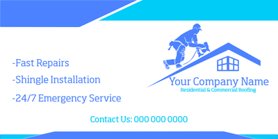 Custom Vinyl Banners Multiple Sizes Roofing Services