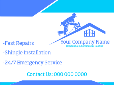 Custom Vinyl Banners Multiple Sizes Roofing Services