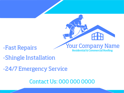 Custom Vinyl Banners Multiple Sizes Roofing Services