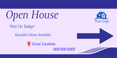 Custom Vinyl Banners Multiple Sizes Open House