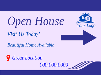 Custom Vinyl Banners Multiple Sizes Open House