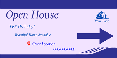 Custom Vinyl Banners Multiple Sizes Open House