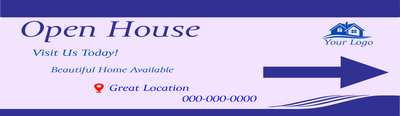 Custom Vinyl Banners Multiple Sizes Open House