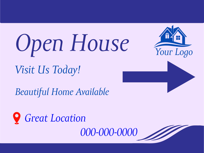Custom Vinyl Banners Multiple Sizes Open House