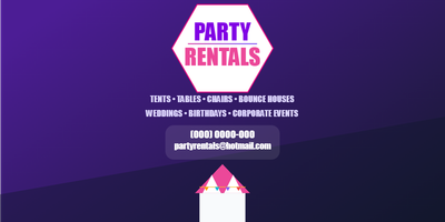 Custom Vinyl Banners Multiple Sizes Party Rentals