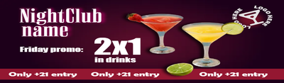 Custom Vinyl Banners Multiple Sizes Night Club