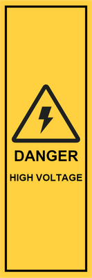 Custom Outdoor Yard Signs Multiple Sizes Danger High Voltage