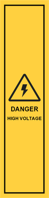 Custom Outdoor Yard Signs Multiple Sizes Danger High Voltage