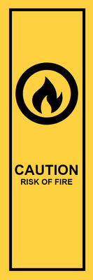 Custom Outdoor Yard Signs Multiple Sizes Caution Fire