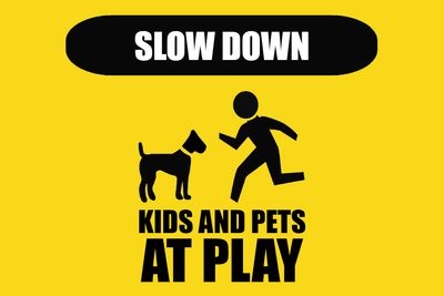 Custom Outdoor Yard Signs Multiple Sizes Pet Kids At Play