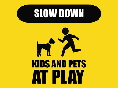 Custom Outdoor Yard Signs Multiple Sizes Pet Kids At Play