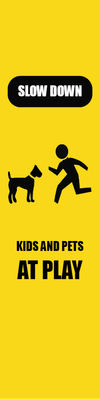Custom Outdoor Yard Signs Multiple Sizes Pet Kids At Play